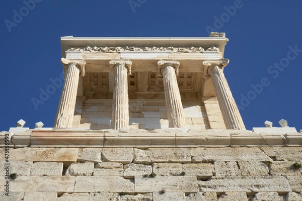 Fototapeta Abstract photography of Propylaea in Athens Acropolis.