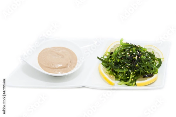 Fototapeta Водоросли и ореховый соус