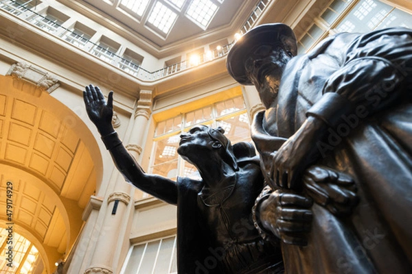 Fototapeta Restaurant Auerbachs Keller in Leipzig mit Faust und Mephisto 