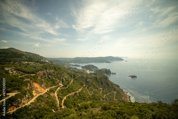 Fototapeta Korfu Serpentinen 2