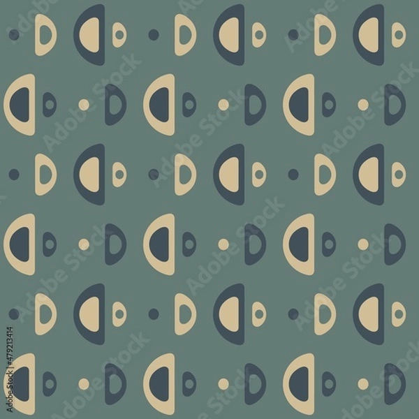Obraz Rounded abstract seamless pattern - accent for any surfaces.