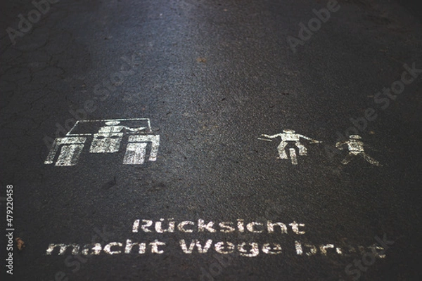 Obraz Rücksicht auf Feldweg