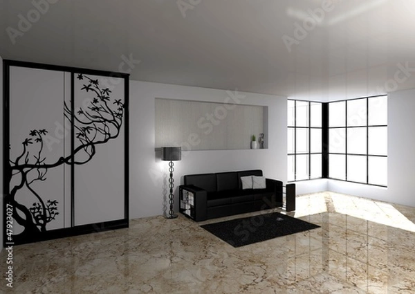 Fototapeta modern livingroom interior