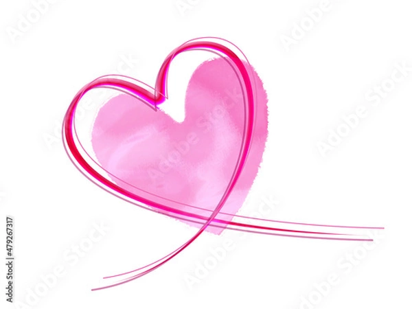 Obraz 滲みハート