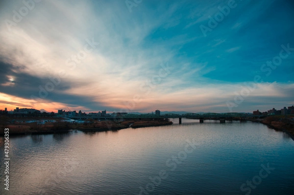 Fototapeta 京浜東北線のある風景