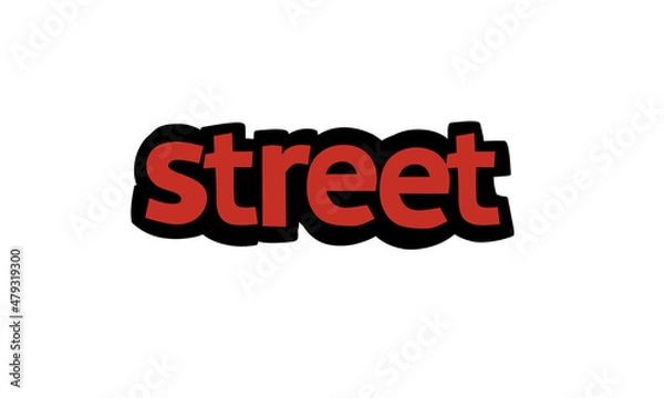 Fototapeta STREET lettering vector design