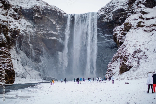 Obraz Skogafoss, iceland winter