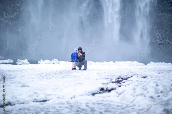 Obraz Skogafoss, Iceland, winter