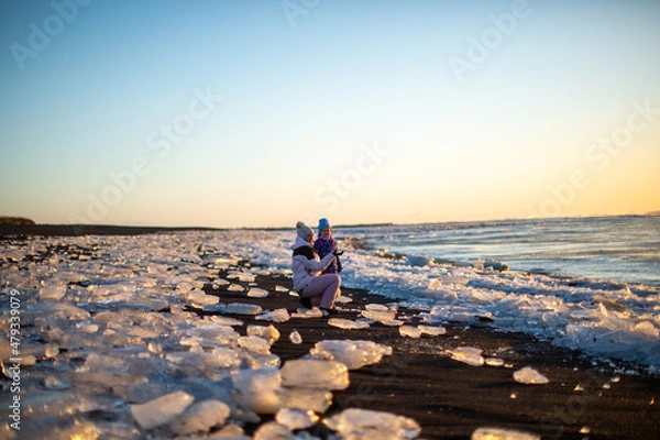 Obraz Iceland, black beach