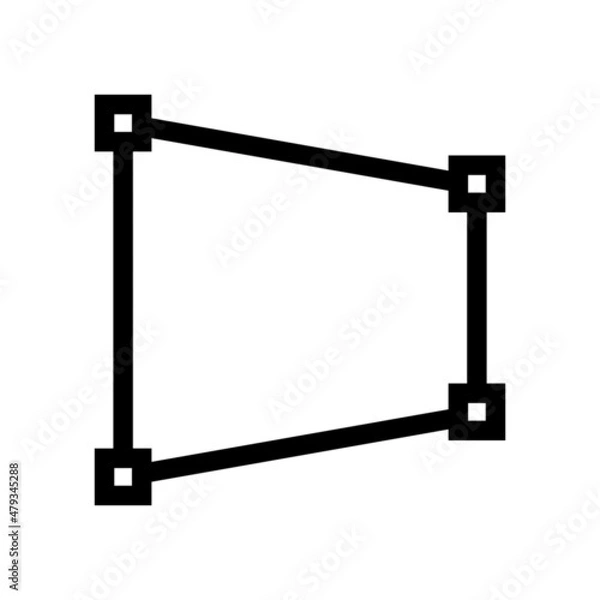 Obraz perspective distort icon