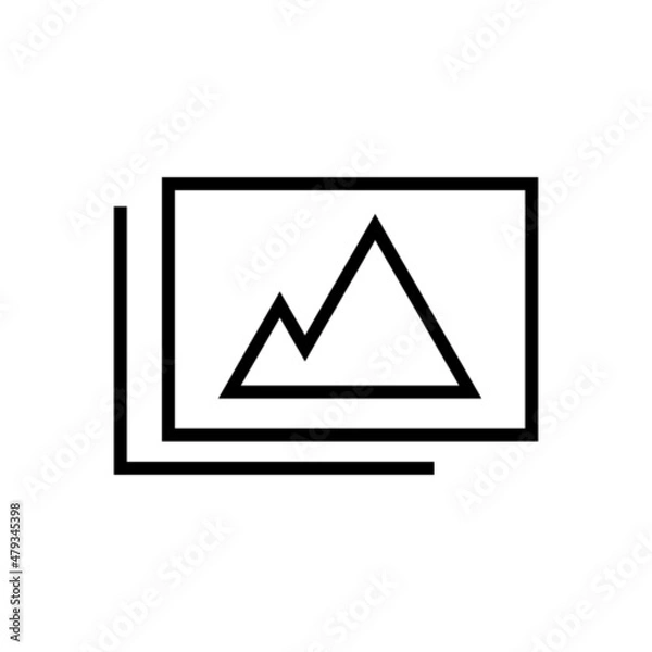 Obraz photo library icon vector