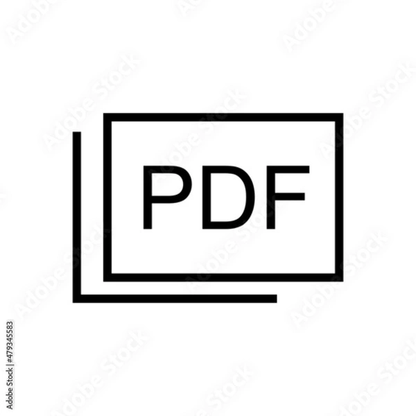 Obraz picture as pdf save icon