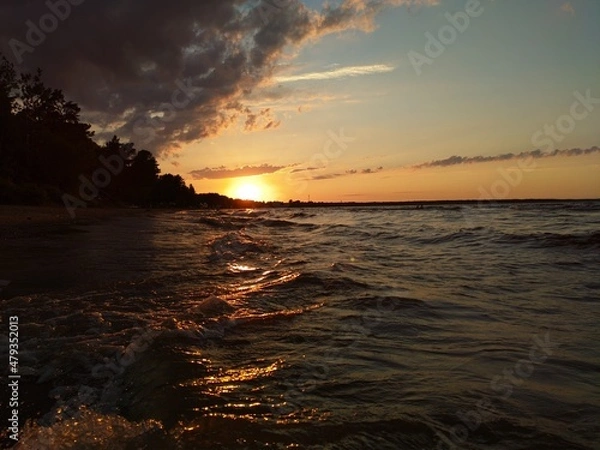 Obraz sunset over the sea