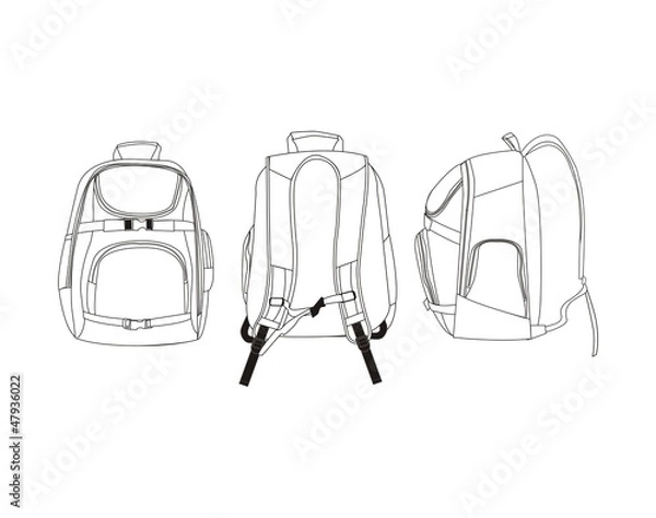 Fototapeta template bag one