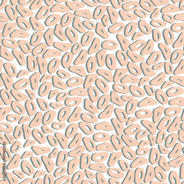 Fototapeta vector seamless pattern Abstract modern doodle shapes. Simple geometric pattern