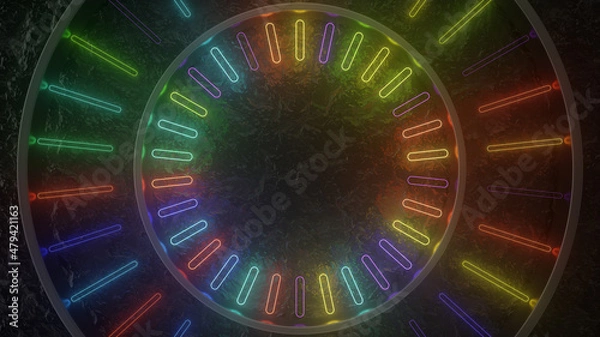 Fototapeta rainbow wall