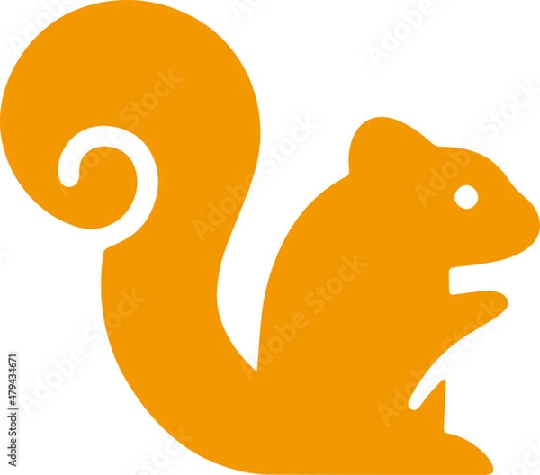 Fototapeta  リスアイコンイラスト