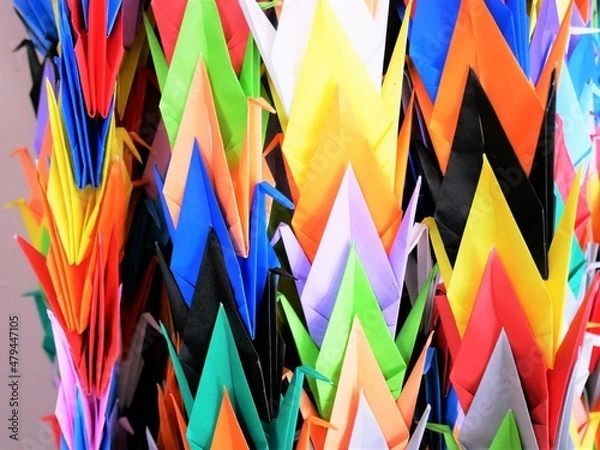 Fototapeta rainbow origami