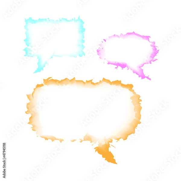 Obraz watercolor speech bubble