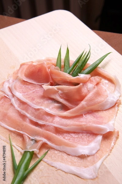 Obraz Fresh ham on a plate