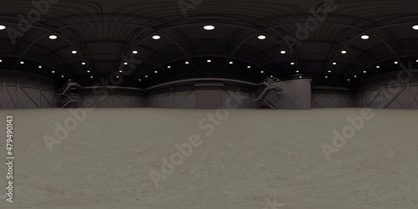 Fototapeta 3d Rendered Hall HDRI Background 10K