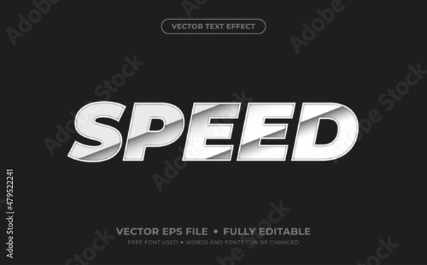 Fototapeta Speed Editable Vector Text Effect