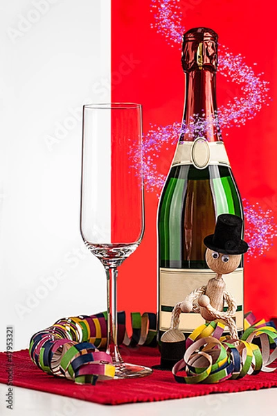 Fototapeta Sekt zu Silvester oder feierlichen Anlass