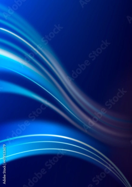 Fototapeta Background wave blue - 1