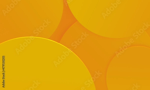 Obraz Circles yellow orange texture background. Simple modern design use for summer holiday concept.