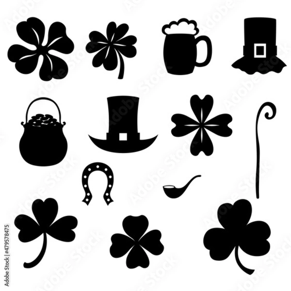 Obraz St. Patrick's day icon set