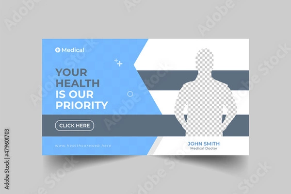 Obraz Medical health video thumbnail design