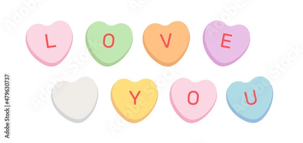 Obraz Sweet heart shape candy.