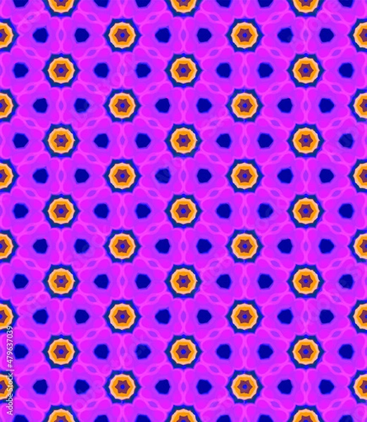 Fototapeta Multi color seamless pattern texture and template. Multicolored. Colorful ornamental graphic design. Colored mosaic ornaments. Vector illustration. EPS10.