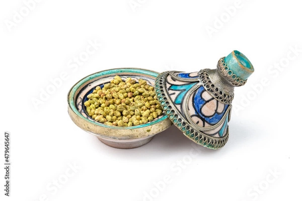 Obraz Oregano in a mini Moroccan tagine
