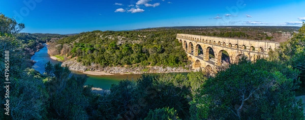 Obraz Pont du Gard, Languedoc-Roussillon, France