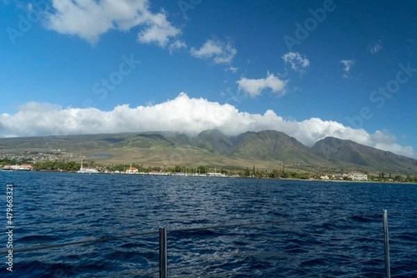 Fototapeta clouds over the mountains