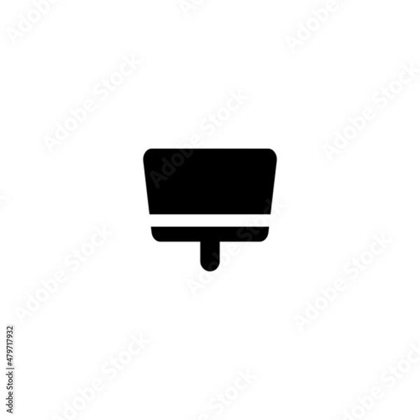 Fototapeta paintbrush icon simple design vector