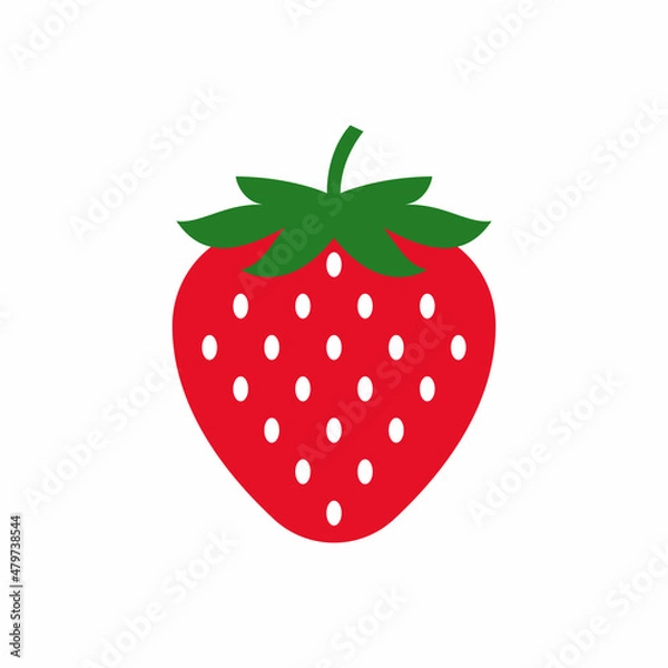 Obraz strawberry fruit icon vector