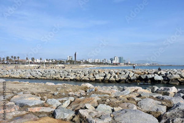 Obraz Seashore, Barcelona, Spain