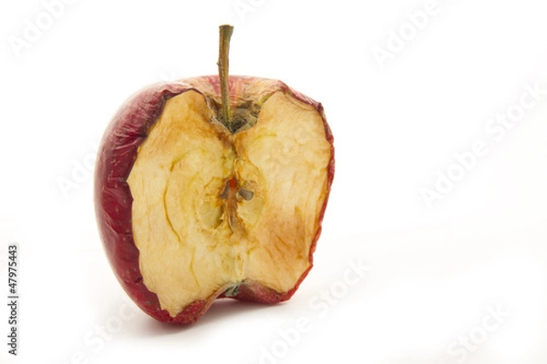 Obraz rotten half apple