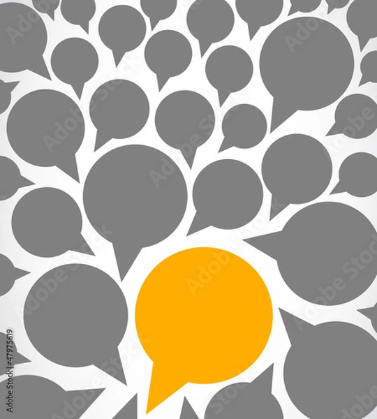 Fototapeta abstract speech bubbles vector design