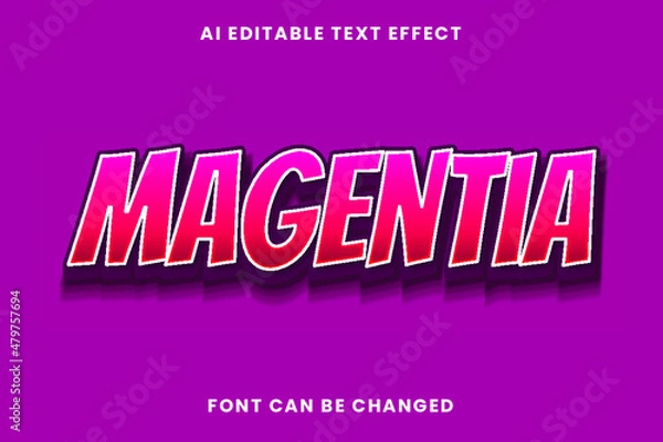 Obraz Magentia Text Effect