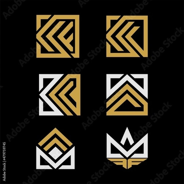 Obraz initials KF logo