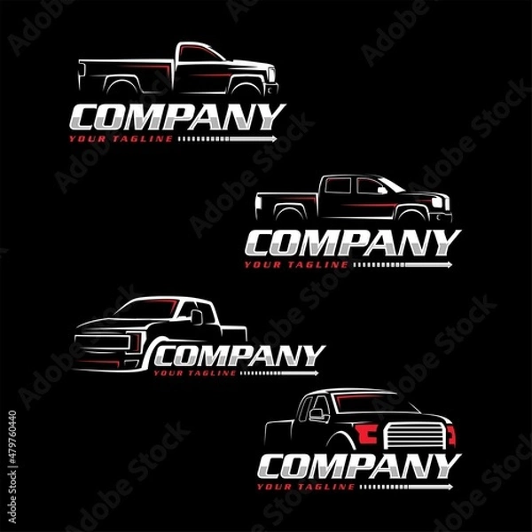 Obraz pickup truck logo