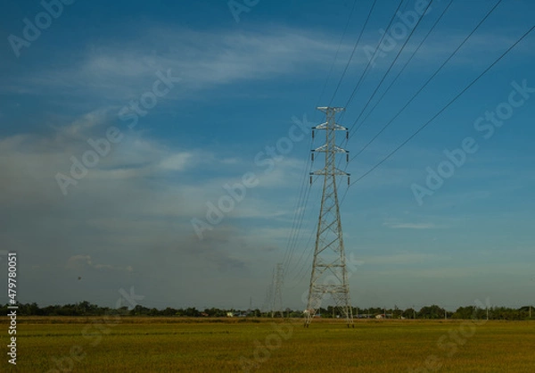 Fototapeta electric pole