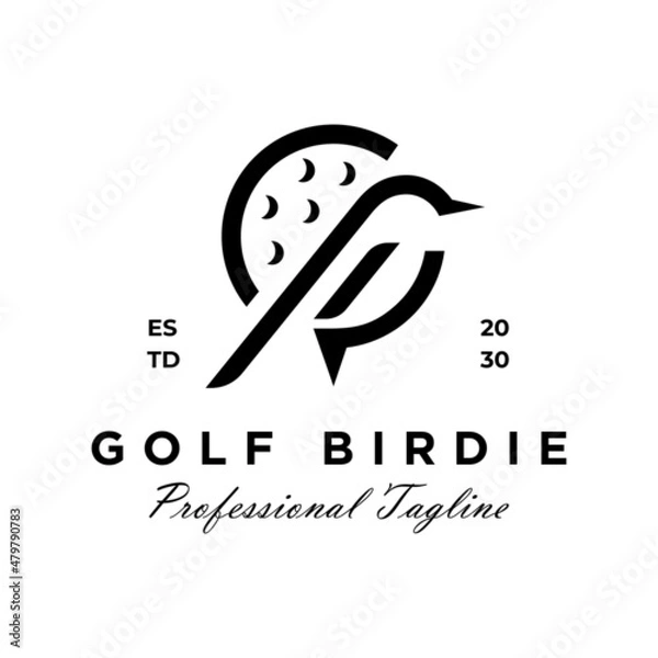 Obraz Golf Bird Logo Design Template