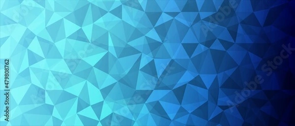 Fototapeta  Mosaic background. Grid design, light refraction. The texture of chaotic triangles, glass fragments. Technology. Business banner, website landing page poster, medicine, social networks. Vector