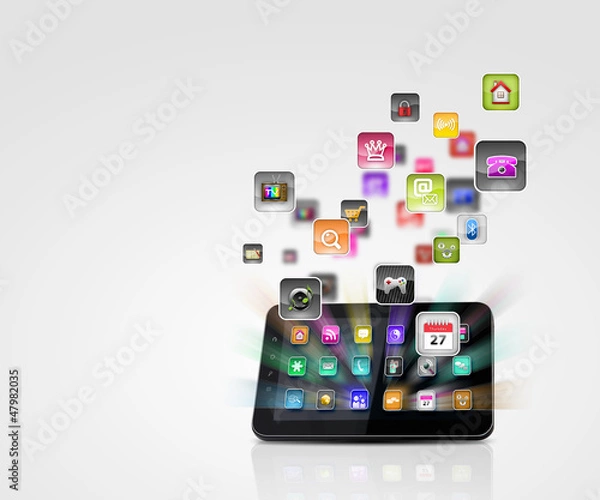 Fototapeta modern technology media