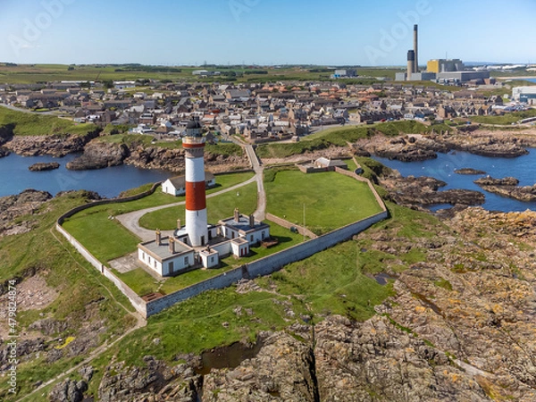 Obraz Buchanness Lighthouse - Most Easterly point in UK