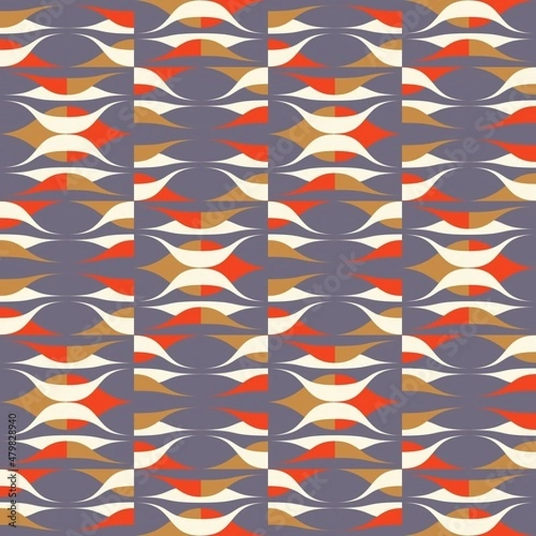 Fototapeta Simple abstract seamless pattern - accent for any surfaces.